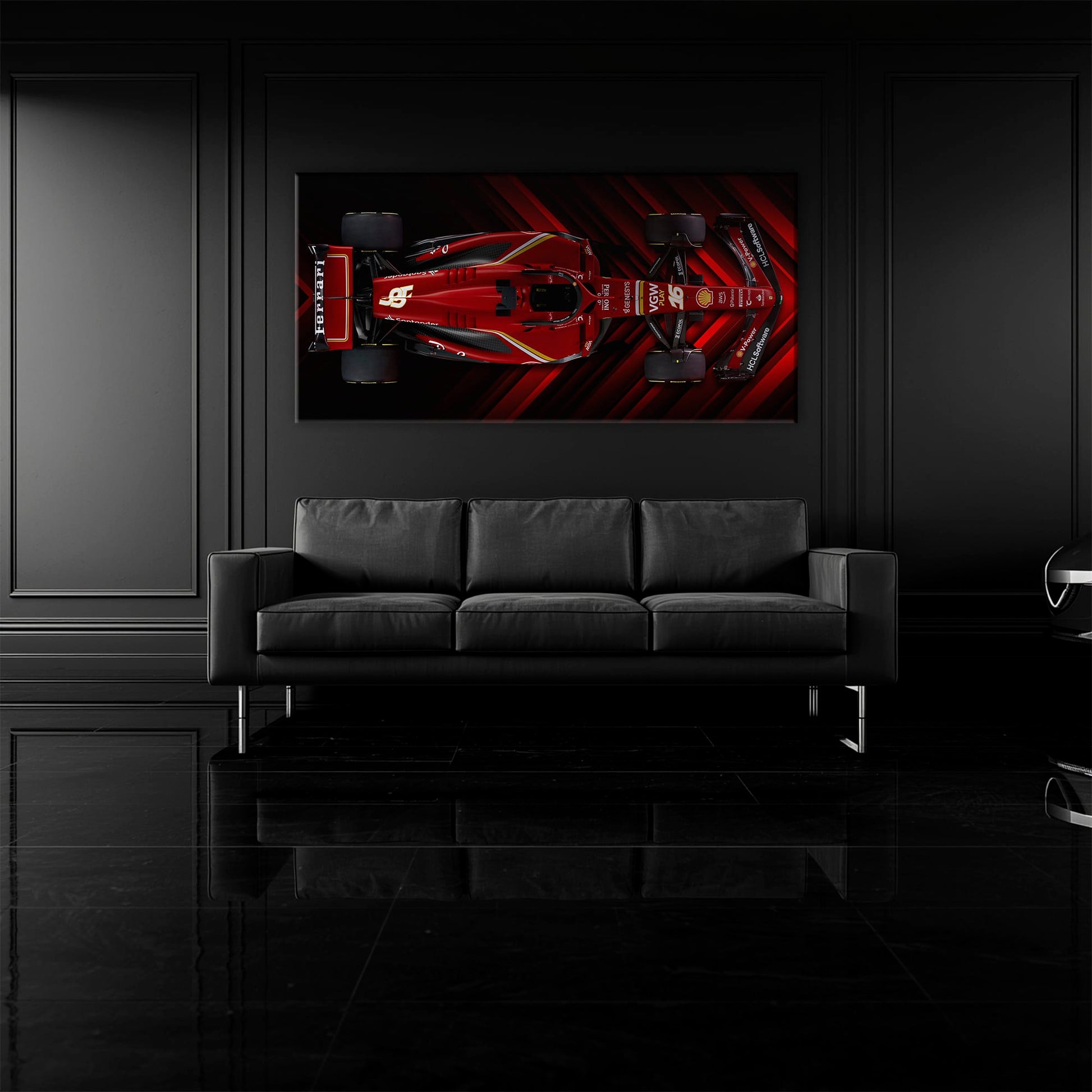 Scuderia Masterpiece Ferrari F1 Wall Art | Garage Decor Cars