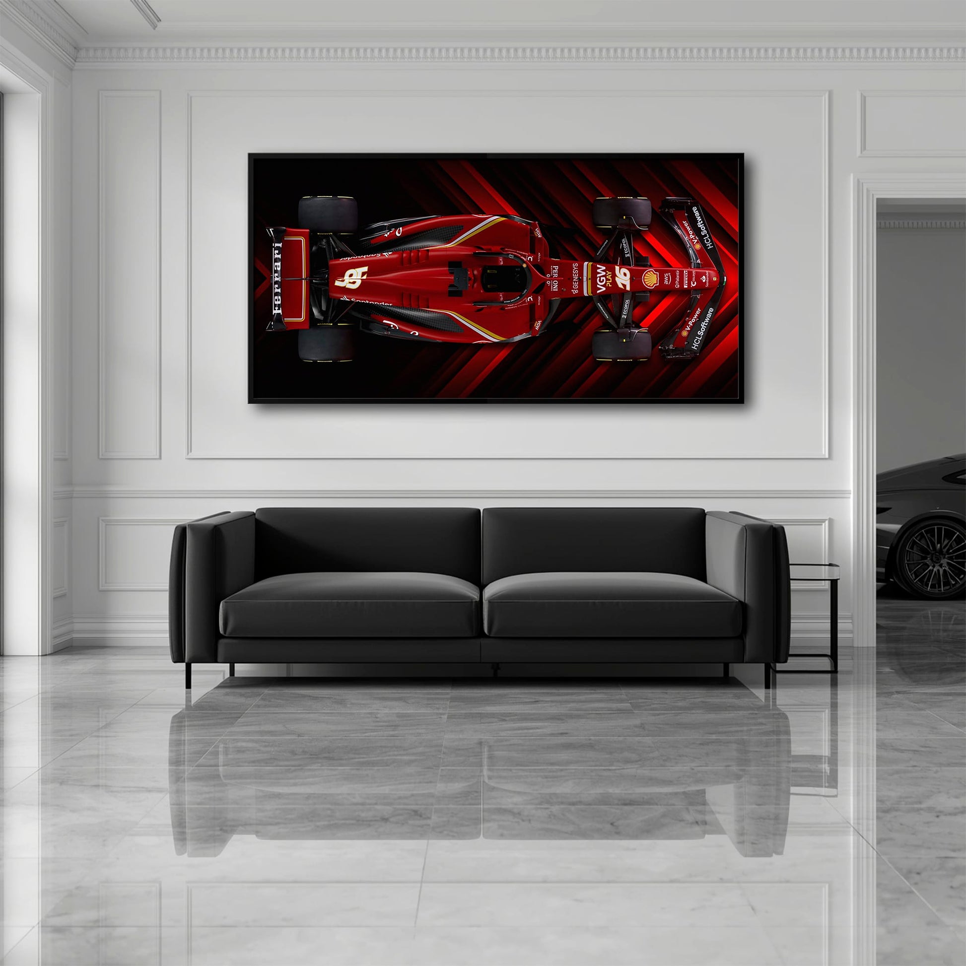 Scuderia Masterpiece Ferrari F1 Wall Art | Garage Decor Cars