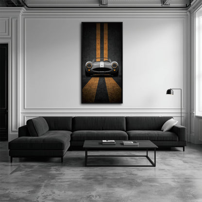 Shelby Cobra Wall Art | Vintage Sports Car Canvas Print | Garage Decor Cars
