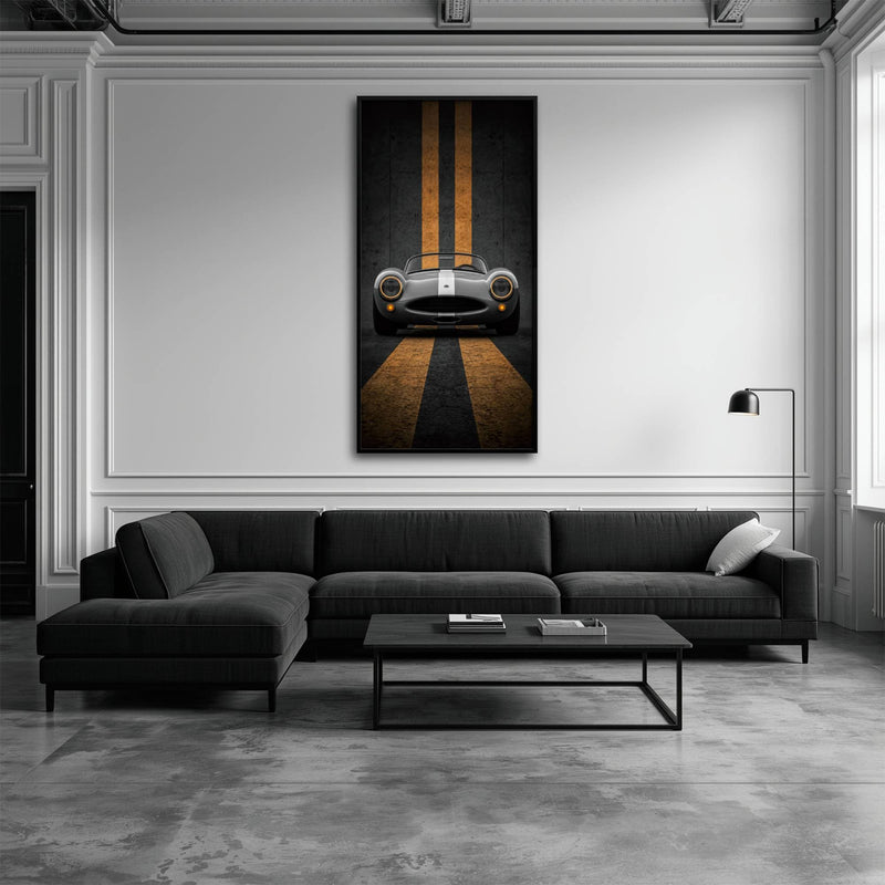 Shelby Cobra Wall Art | Vintage Sports Car Canvas Print | Garage Decor Cars
