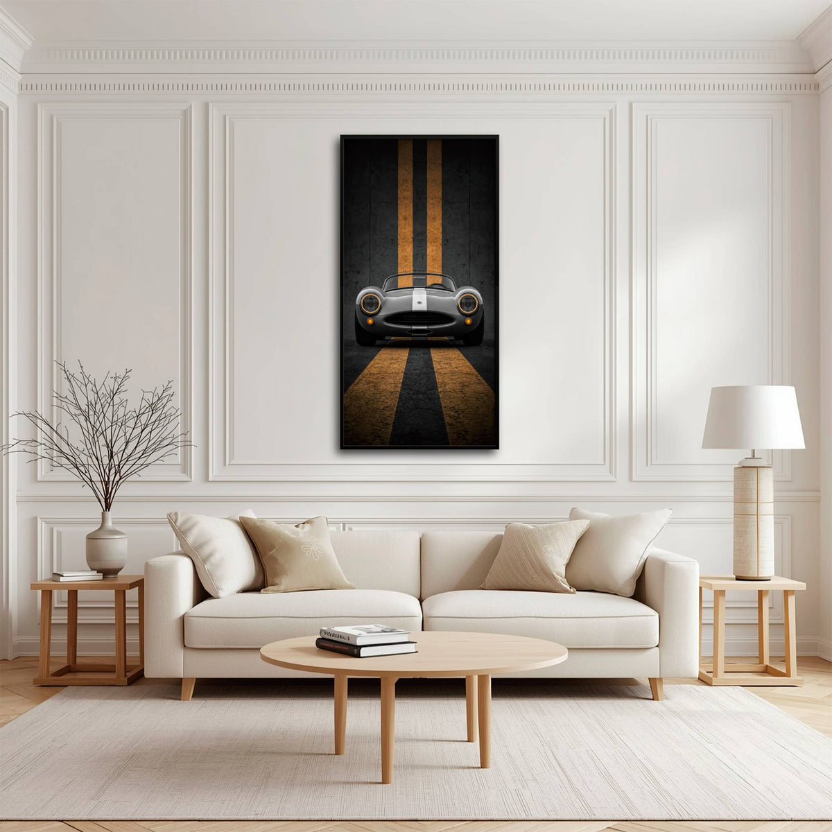 Shelby Cobra Wall Art | Vintage Sports Car Canvas Print | Garage Decor Cars