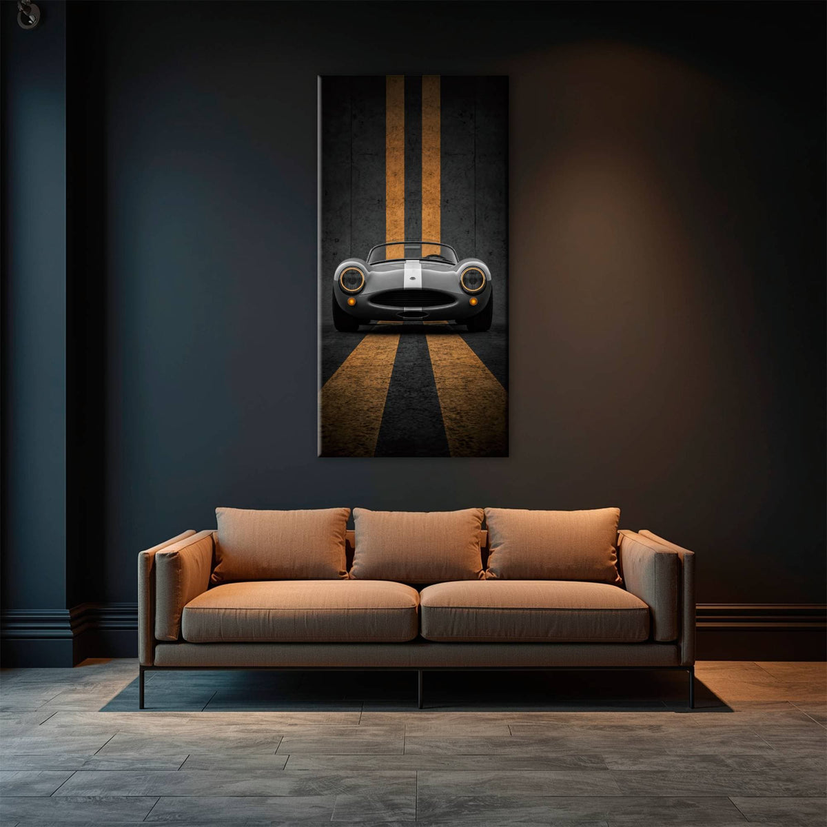 Shelby Cobra Wall Art | Vintage Sports Car Canvas Print | Garage Decor Cars