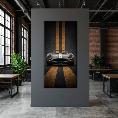 Shelby Cobra Wall Art | Vintage Sports Car Canvas Print | Garage Decor Cars