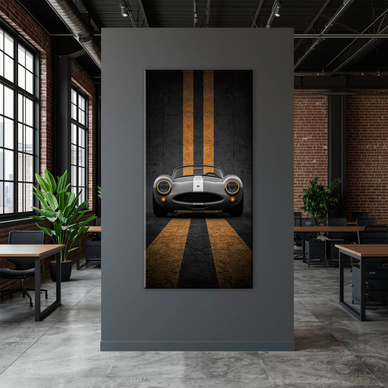 Shelby Cobra Wall Art | Vintage Sports Car Canvas Print | Garage Decor Cars