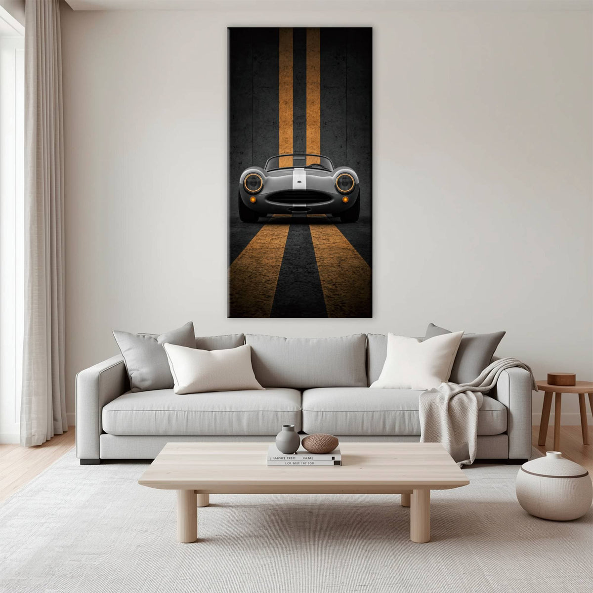 Shelby Cobra Wall Art | Vintage Sports Car Canvas Print | Garage Decor Cars
