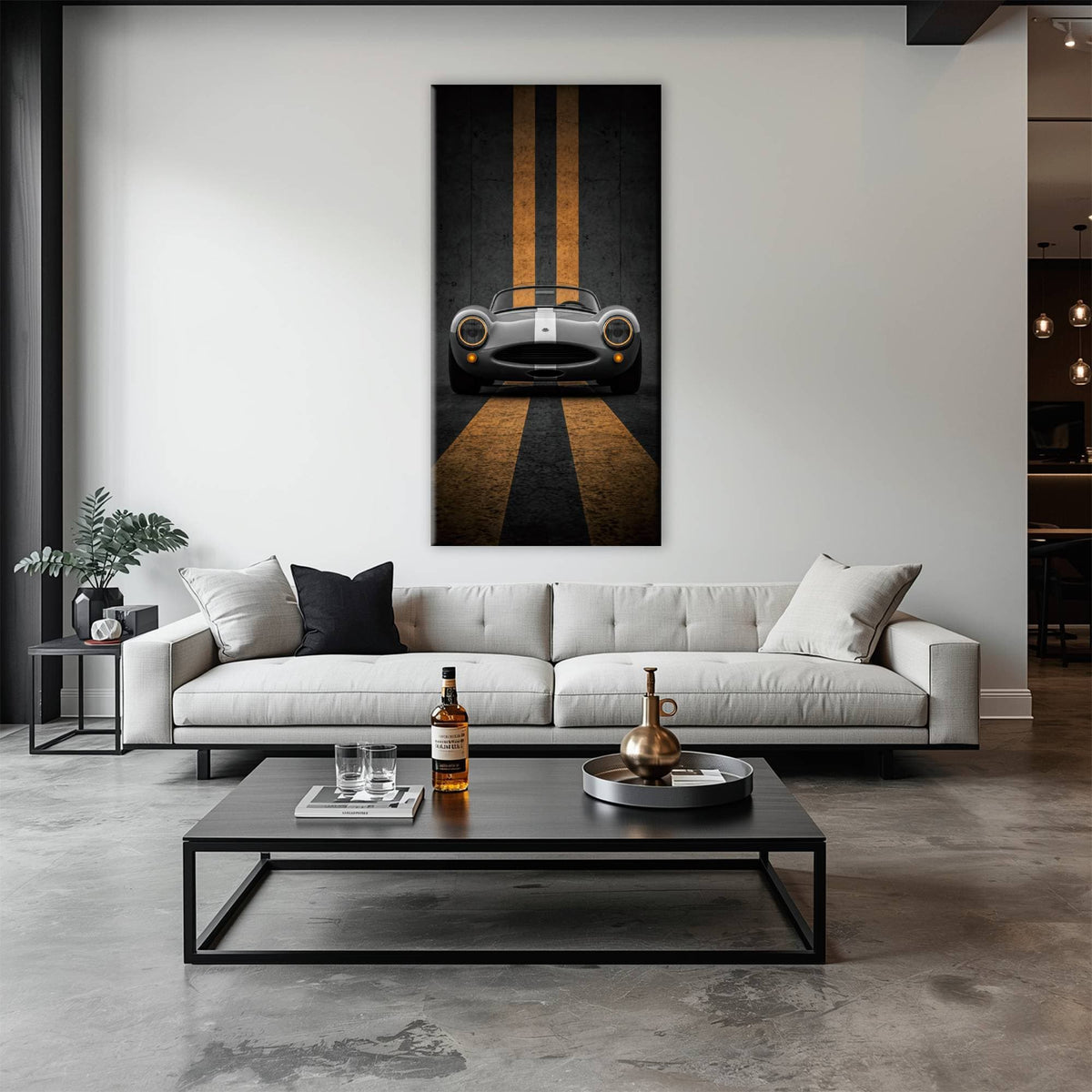 Shelby Cobra Wall Art | Vintage Sports Car Canvas Print | Garage Decor Cars