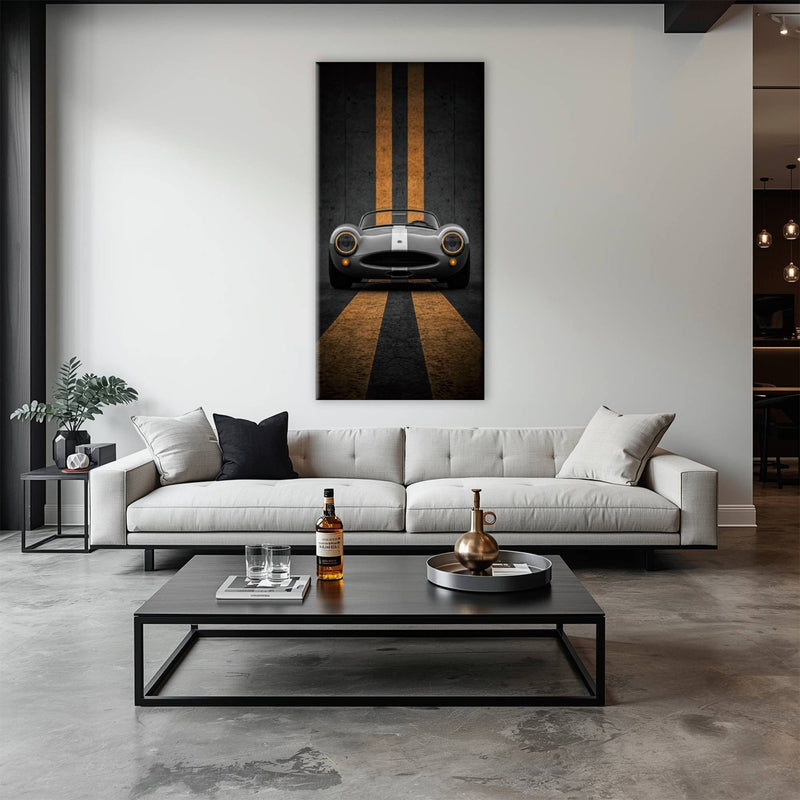 Shelby Cobra Wall Art | Vintage Sports Car Canvas Print | Garage Decor Cars