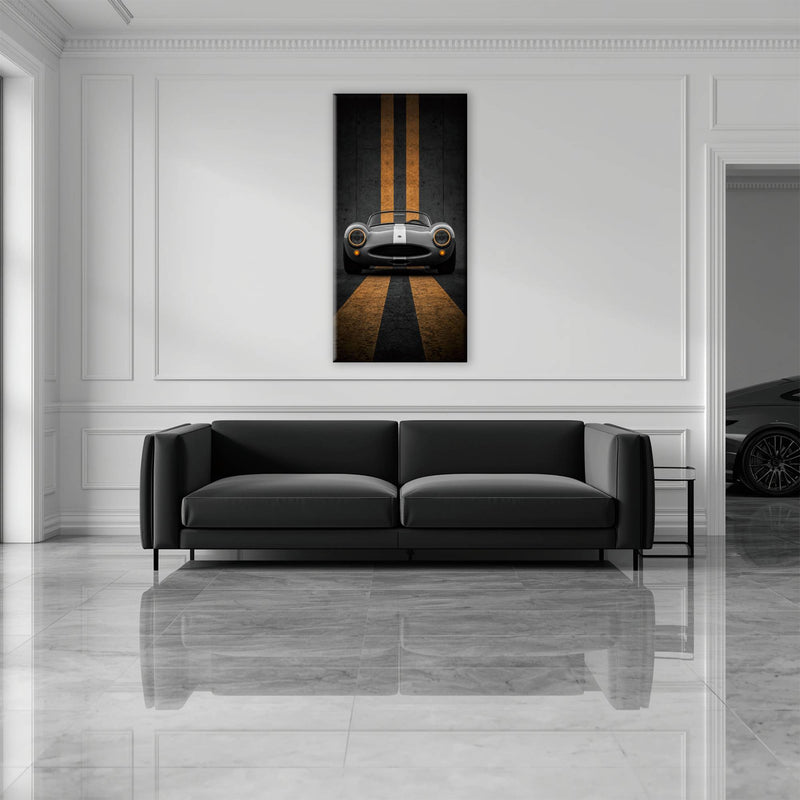 Shelby Cobra Wall Art | Vintage Sports Car Canvas Print | Garage Decor Cars