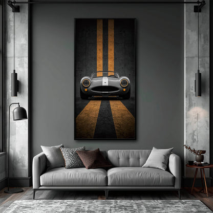 Shelby Cobra Wall Art | Vintage Sports Car Canvas Print | Garage Decor Cars