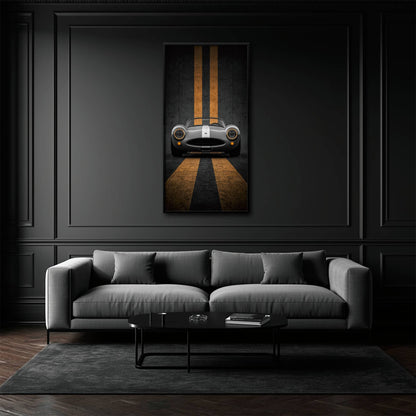 Shelby Cobra Wall Art | Vintage Sports Car Canvas Print | Garage Decor Cars
