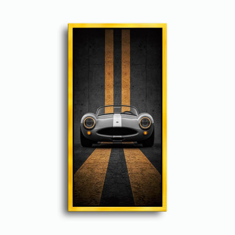 Shelby Cobra Wall Art | Vintage Sports Car Canvas Print | Garage Decor Cars