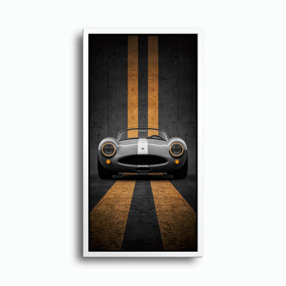 Shelby Cobra Wall Art | Vintage Sports Car Canvas Print | Garage Decor Cars