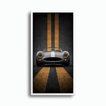 Shelby Cobra Wall Art | Vintage Sports Car Canvas Print | Garage Decor Cars