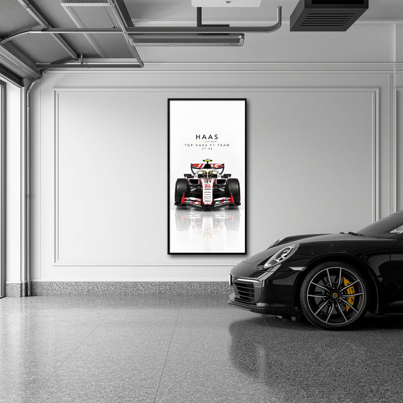 TGR Haas F1 Team VF-26 Wall Art | Formula 1 Decor Cars