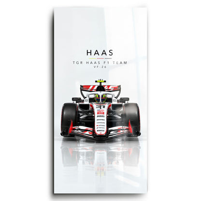 TGR Haas F1 Team VF-26 Wall Art | Formula 1 Decor Cars