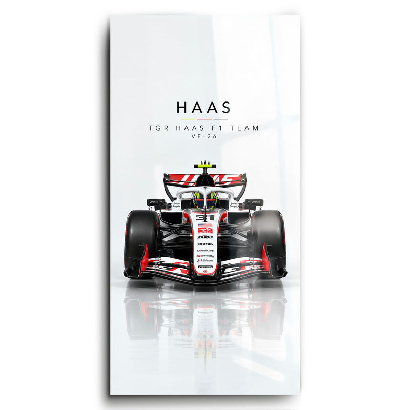 TGR Haas F1 Team VF-26 Wall Art | Formula 1 Decor Cars
