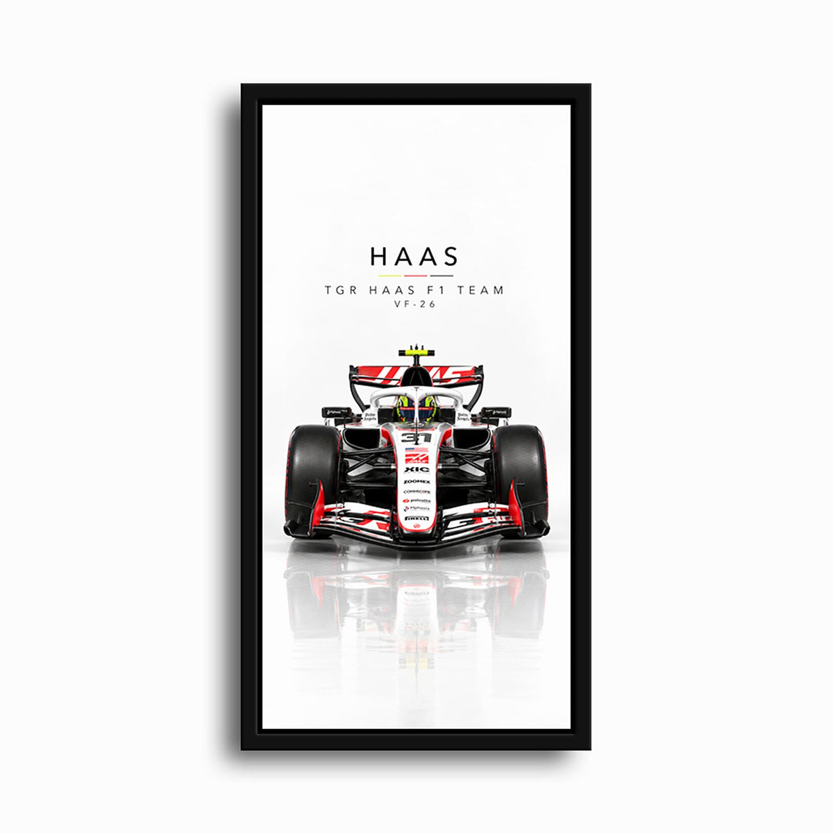 TGR Haas F1 Team VF-26 Wall Art | Formula 1 Decor Cars