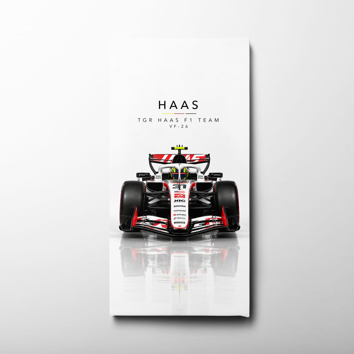 TGR Haas F1 Team VF-26 Wall Art | Formula 1 Decor Cars