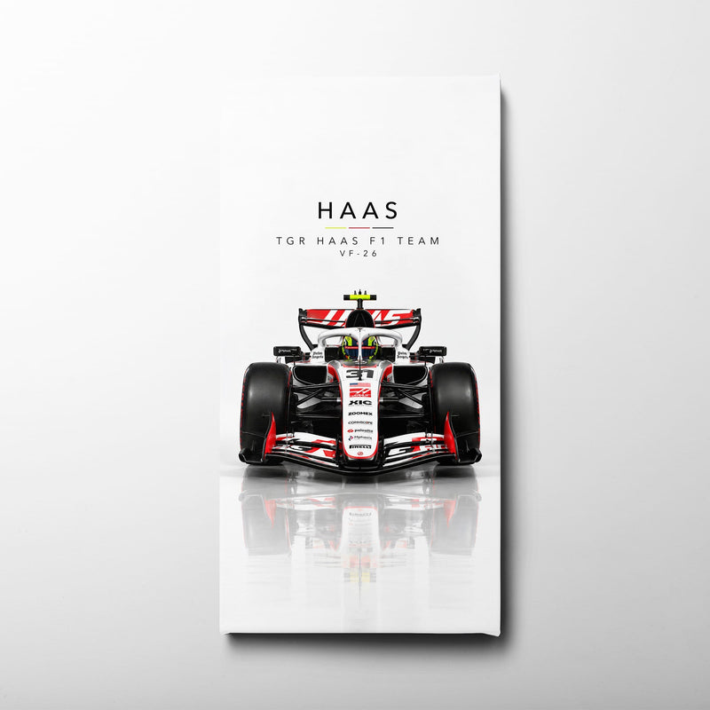 TGR Haas F1 Team VF-26 Wall Art | Formula 1 Decor Cars