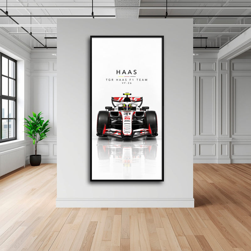 TGR Haas F1 Team VF-26 Wall Art | Formula 1 Decor Cars