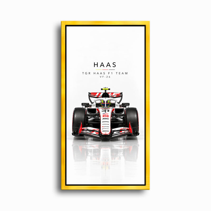TGR Haas F1 Team VF-26 Wall Art | Formula 1 Decor Cars