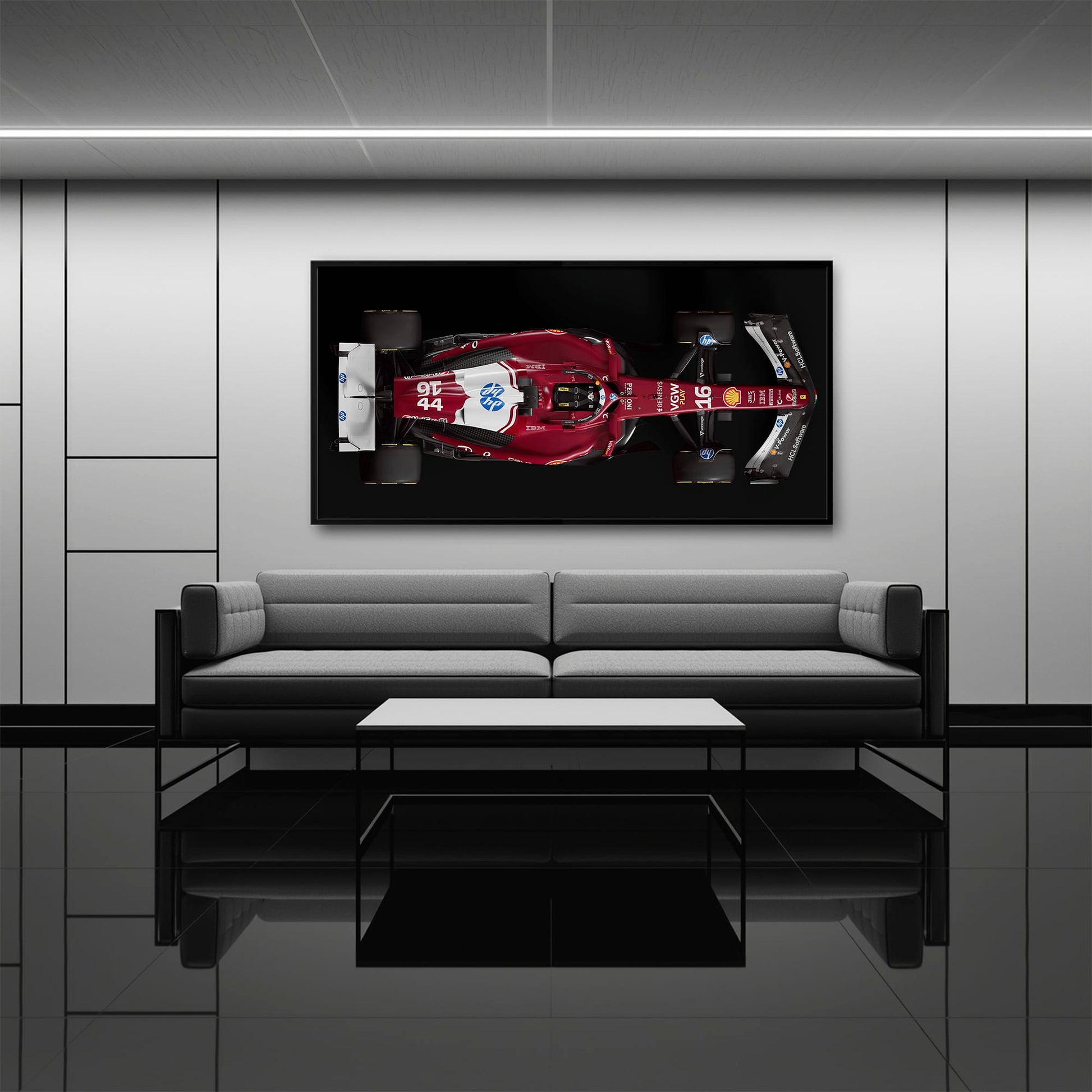 The Red Apex Ferrari F1 Wall Art | Formula One Decor Cars