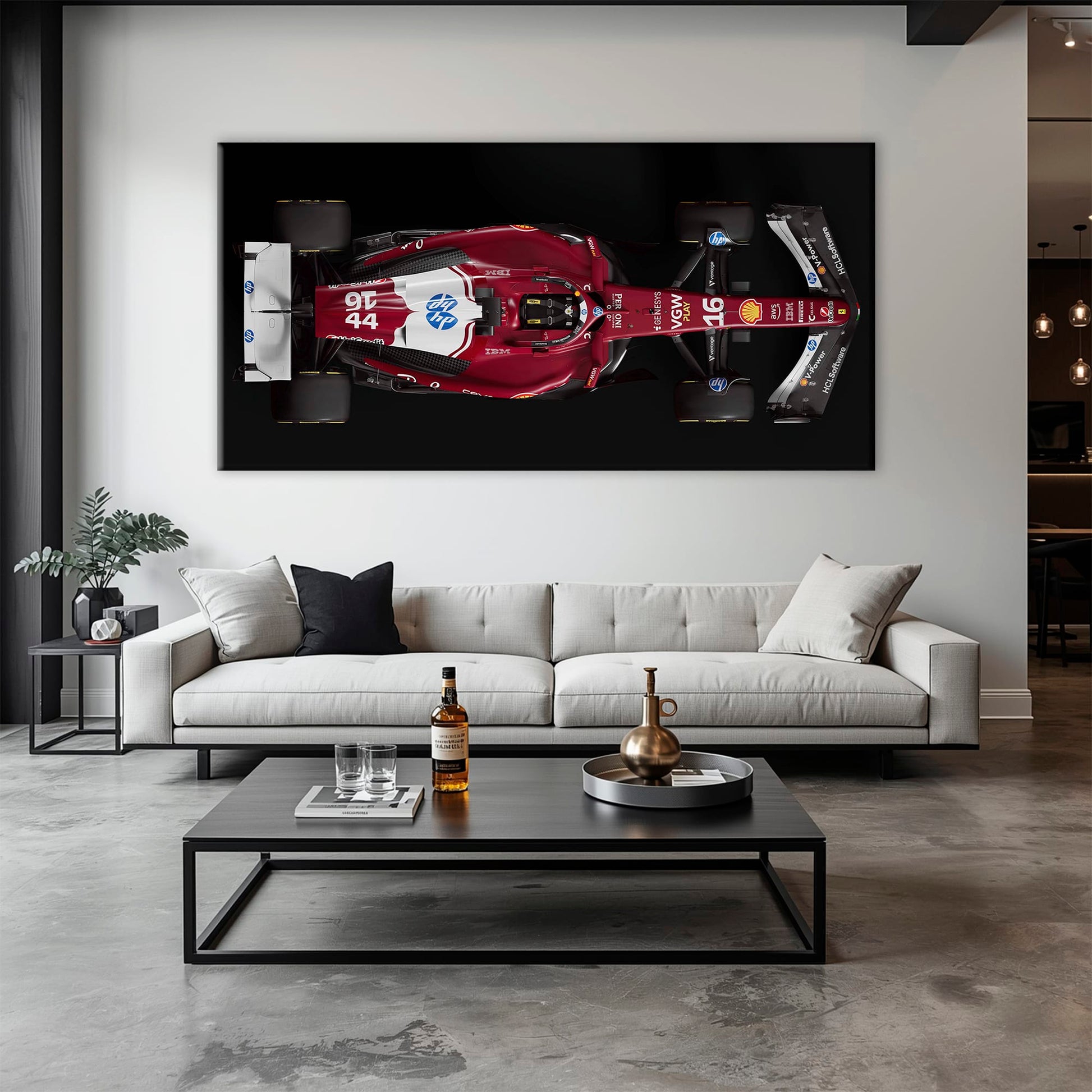 The Red Apex Ferrari F1 Wall Art | Formula One Decor Cars