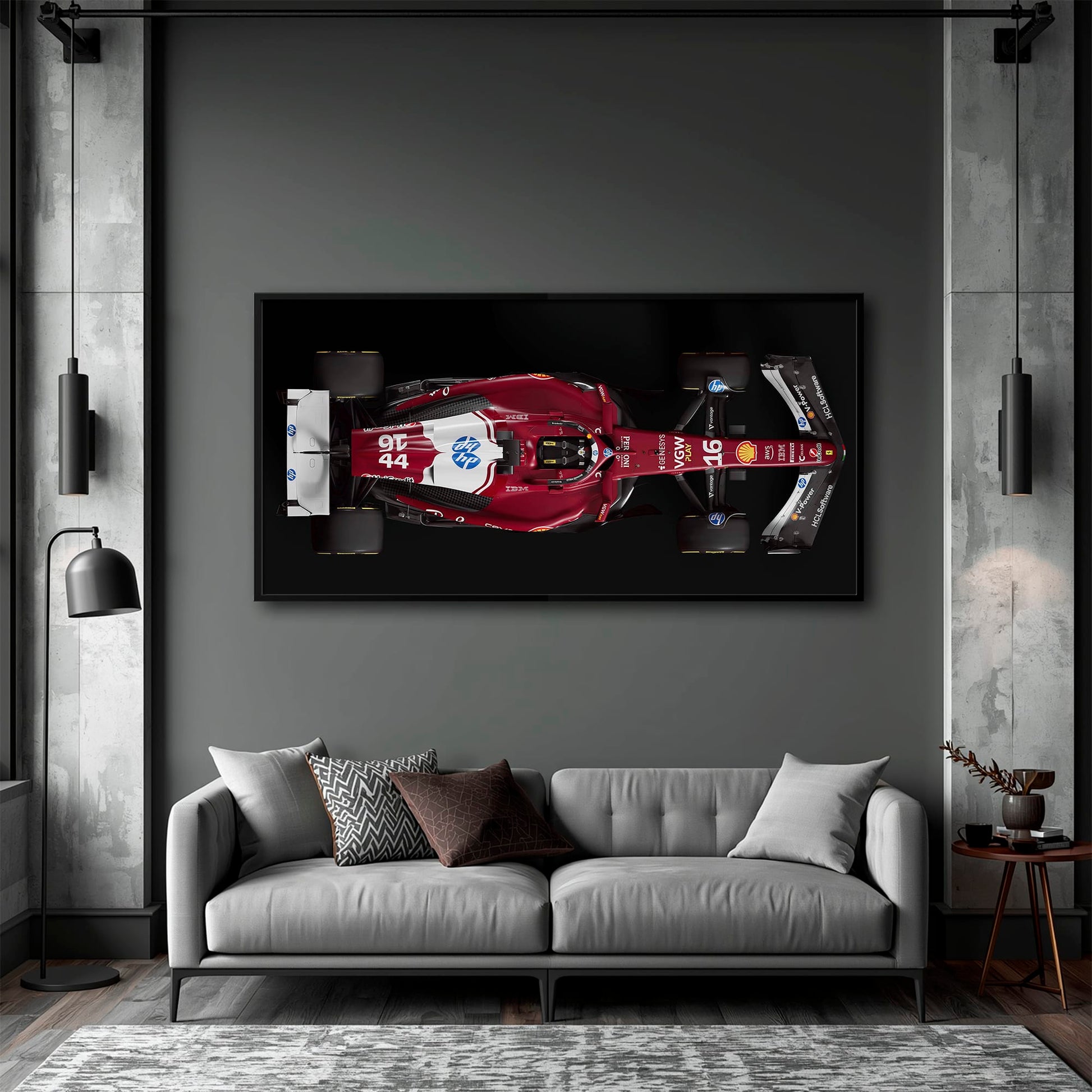 The Red Apex Ferrari F1 Wall Art | Formula One Decor Cars