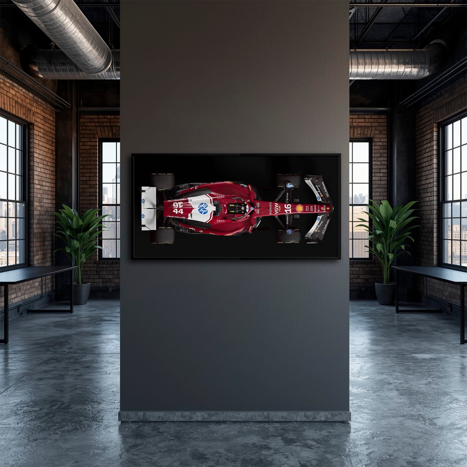 The Red Apex Ferrari F1 Wall Art | Formula One Decor Cars