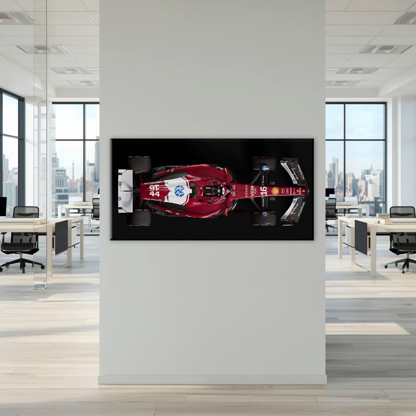 The Red Apex Ferrari F1 Wall Art | Formula One Decor Cars