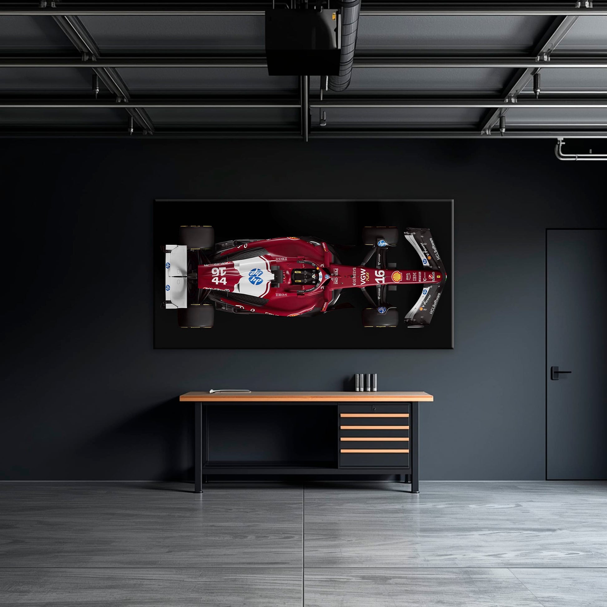 The Red Apex Ferrari F1 Wall Art | Formula One Decor Cars