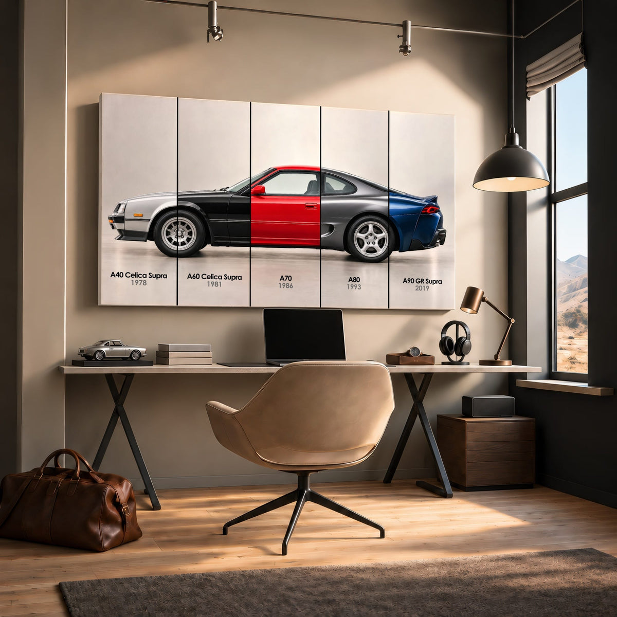 Toyota Supra Evolution Poster A40–A90 & Canvas Art | Caveson Cars