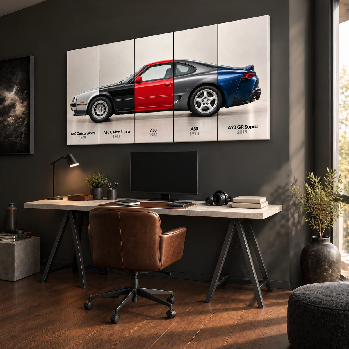Toyota Supra Evolution Poster A40–A90 & Canvas Art | Caveson Cars