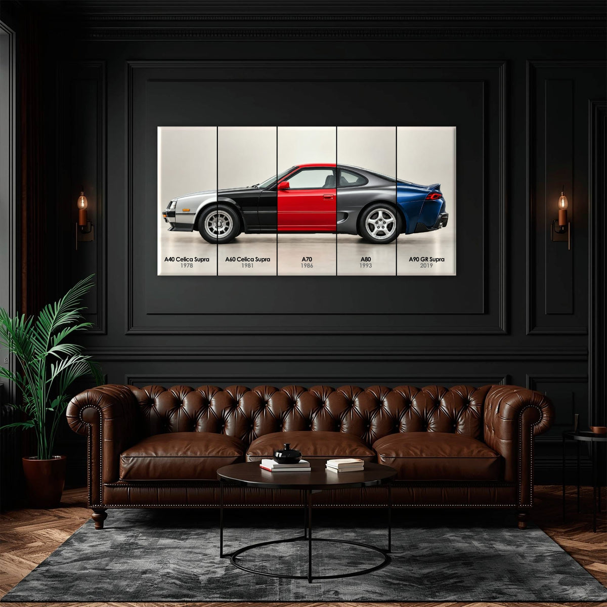 Toyota Supra Evolution Poster A40–A90 & Canvas Art | Caveson Cars
