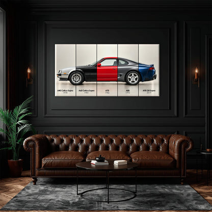 Toyota Supra Evolution Poster A40–A90 & Canvas Art | Caveson Cars