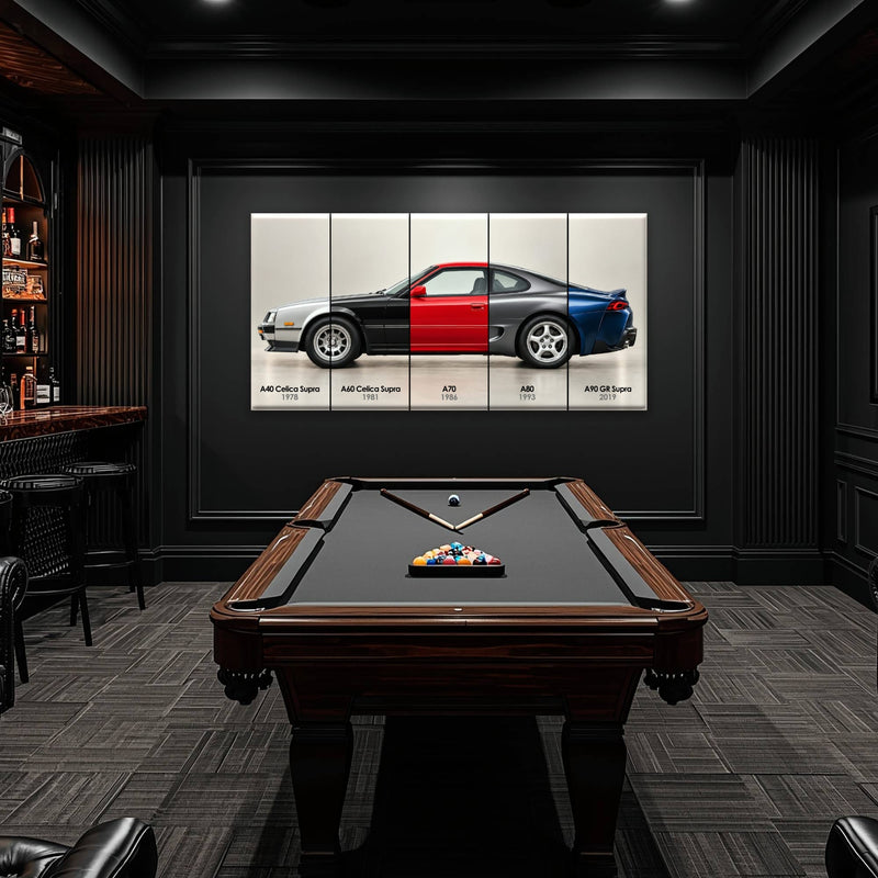 Toyota Supra Evolution Poster A40–A90 & Canvas Art | Caveson Cars