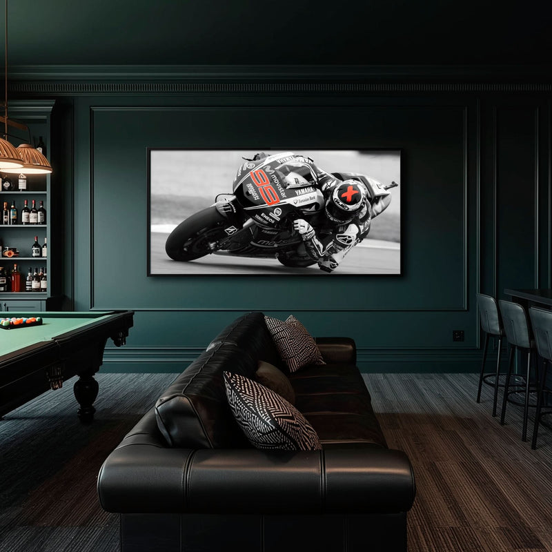 Motorcycle Blueprint Wall Art – Yamaha YZR-M1 MotoGP Canvas Print Motorcycle