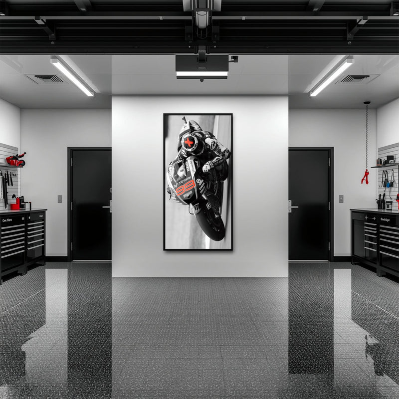 Motorcycle Blueprint Wall Art – Yamaha YZR-M1 MotoGP Canvas Print Motorcycle