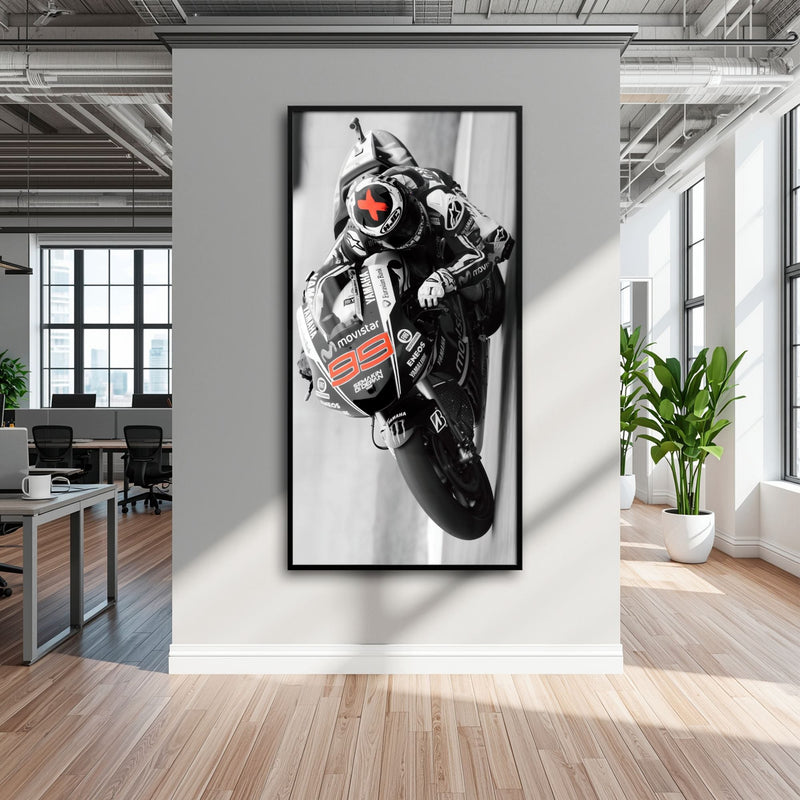 Motorcycle Blueprint Wall Art – Yamaha YZR-M1 MotoGP Canvas Print Motorcycle