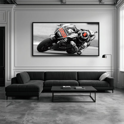 Motorcycle Blueprint Wall Art – Yamaha YZR-M1 MotoGP Canvas Print Motorcycle