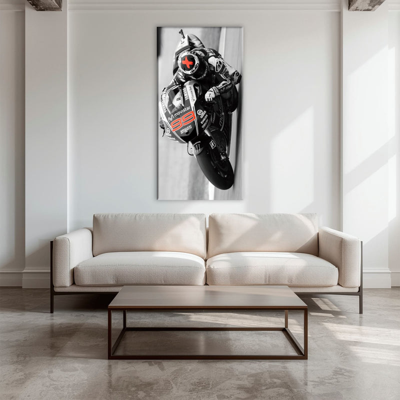 Motorcycle Blueprint Wall Art – Yamaha YZR-M1 MotoGP Canvas Print Motorcycle