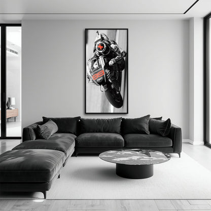 Motorcycle Blueprint Wall Art – Yamaha YZR-M1 MotoGP Canvas Print Motorcycle