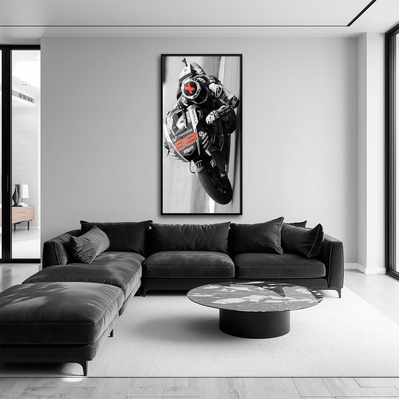 Motorcycle Blueprint Wall Art – Yamaha YZR-M1 MotoGP Canvas Print Motorcycle