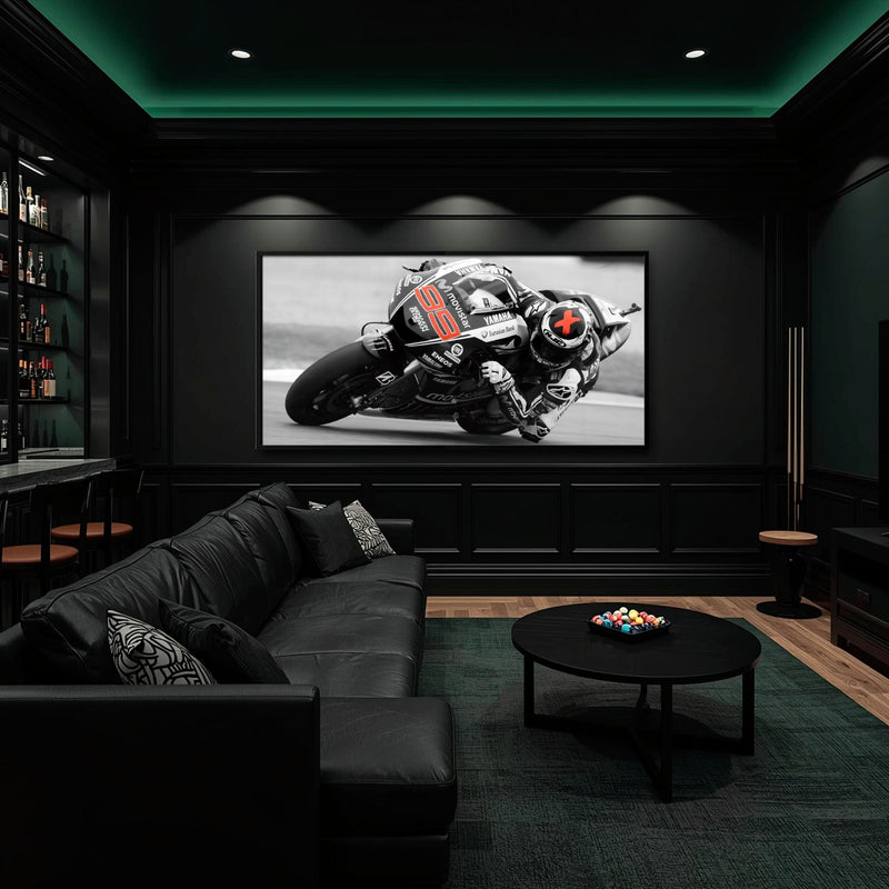 Motorcycle Blueprint Wall Art – Yamaha YZR-M1 MotoGP Canvas Print Motorcycle