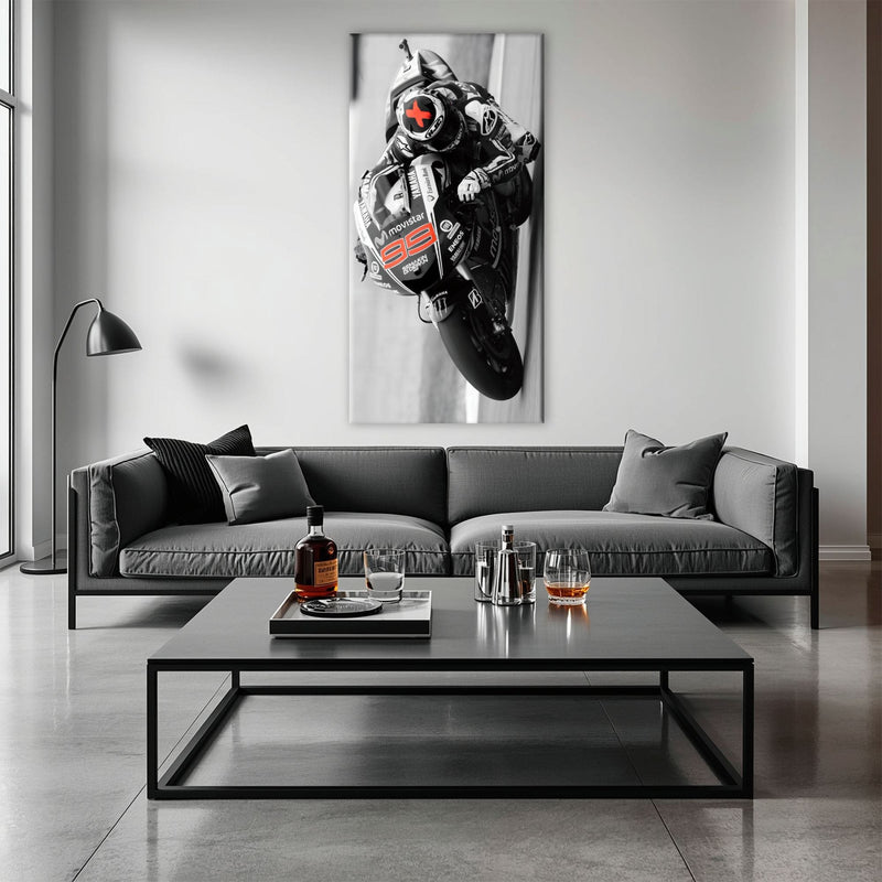 Motorcycle Blueprint Wall Art – Yamaha YZR-M1 MotoGP Canvas Print Motorcycle