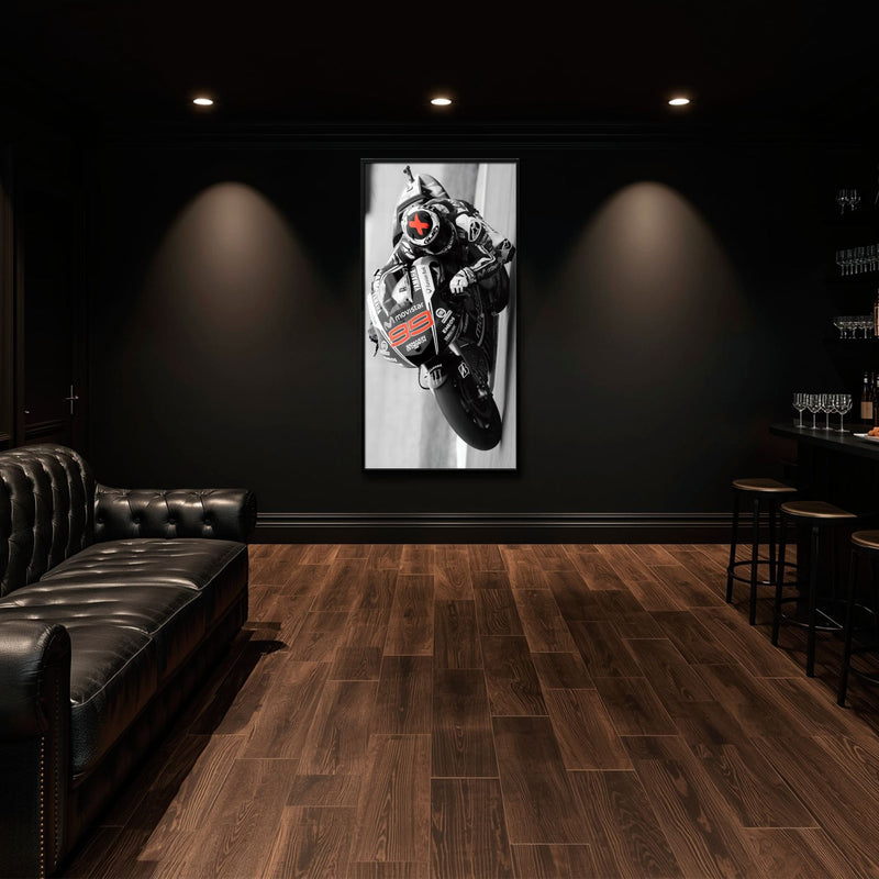 Motorcycle Blueprint Wall Art – Yamaha YZR-M1 MotoGP Canvas Print Motorcycle