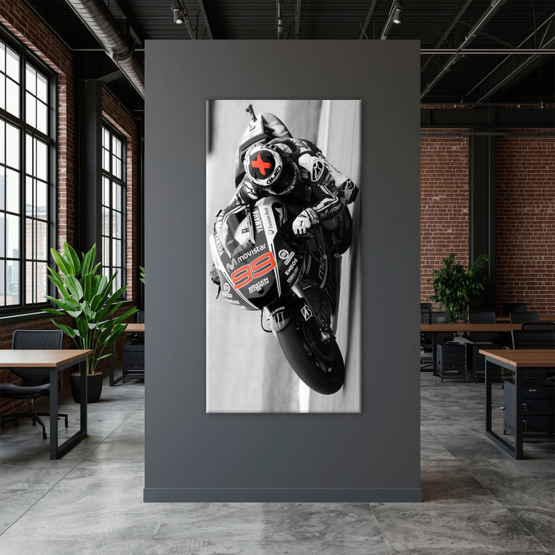 Motorcycle Blueprint Wall Art – Yamaha YZR-M1 MotoGP Canvas Print Motorcycle