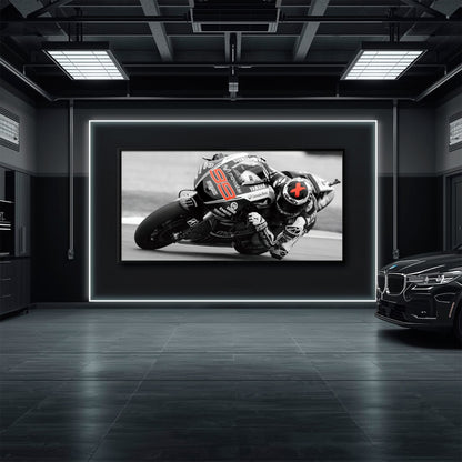 Motorcycle Blueprint Wall Art – Yamaha YZR-M1 MotoGP Canvas Print Motorcycle