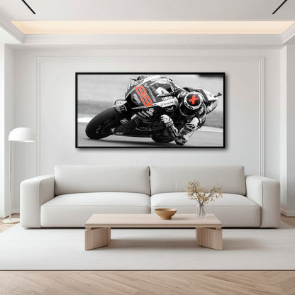 Motorcycle Blueprint Wall Art – Yamaha YZR-M1 MotoGP Canvas Print Motorcycle